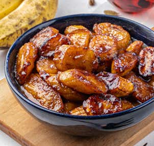 Sticky Fried Bananas