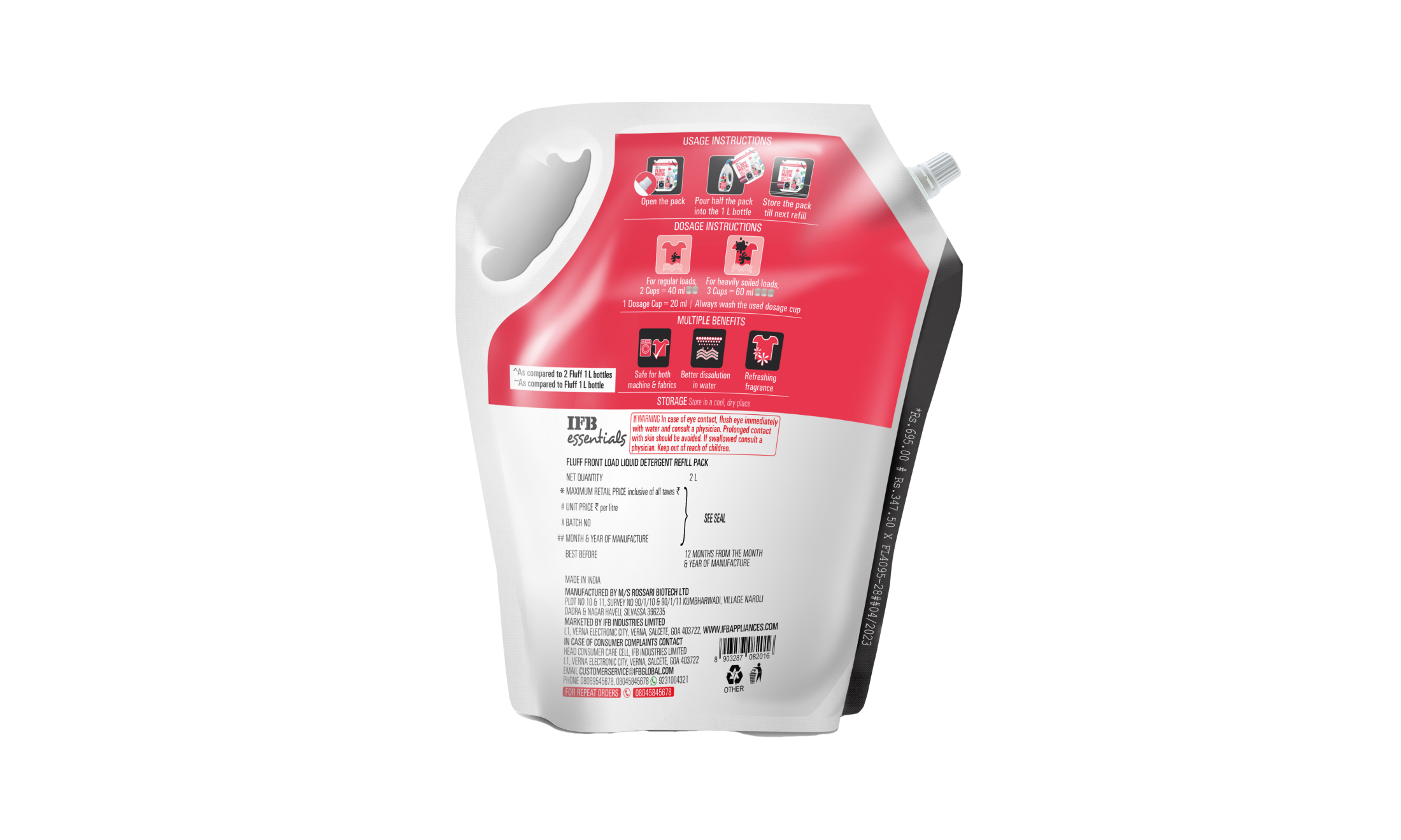 Fluff Matic Refill Pack - Front Load