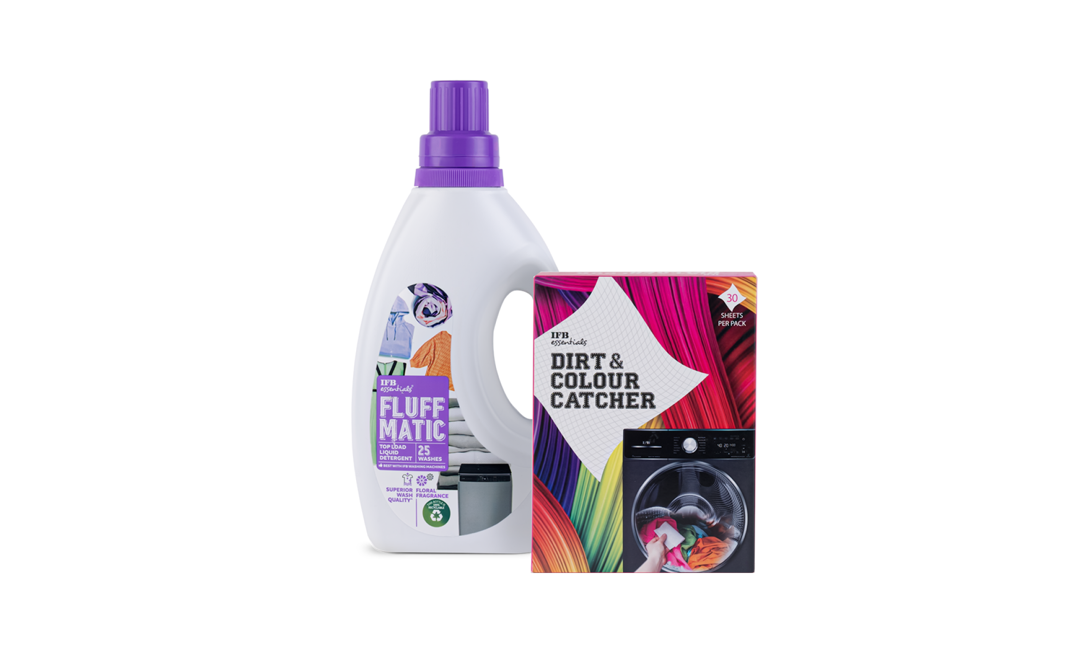 Fluff Top Load + Color Catcher