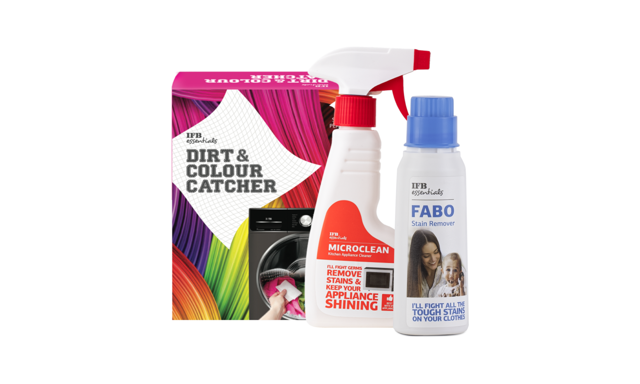 Dirt & Colour Catcher + Fabo + Microclean